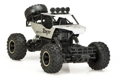 Samochód zdalnie sterowany na pilota RC Rock Crawler 1:12 4WD METAL srebrny Kik Sp. z o. o. Sp. k.