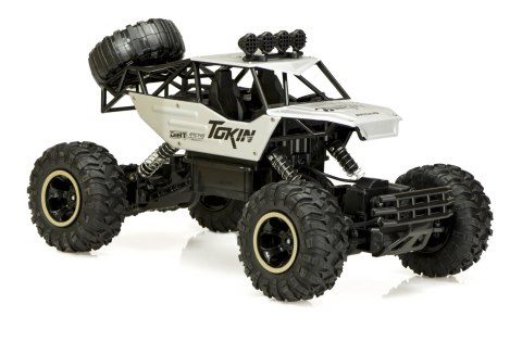 Samochód zdalnie sterowany na pilota RC Rock Crawler 1:12 4WD METAL srebrny Kik Sp. z o. o. Sp. k.