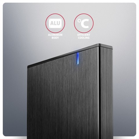 EE25-XA6C Obudowa zewnętrzna aluminiowa, USB-C 3.2 Gen 1 SATA 6G 2.5" 5Gbps AXAGON