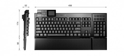 Klawiatura Wireless Multi-Mode Pro Keyboard 6000-US English 4Y41S04659 Lenovo