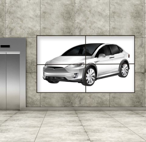 VWPOPS55-L Uchwyt videowall slim POP-OUT do monitorów 42-55 cali VESA 100x100 - 600x400 42 kg Edbak