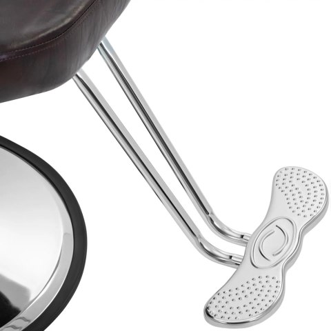 Fotel fryzjerski barberski z zagłówkiem i podnóżkiem Physa ILFORD - brązowy Physa
