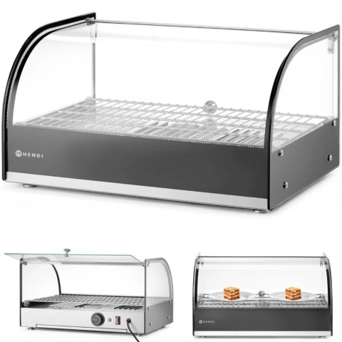 Witryna grzewcza do ekspozycji ciepłych potraw 1 x GN1/1 400W - Hendi 273982 Hendi