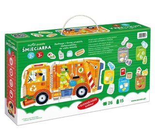 Puzzle Moto - Śmieciarka 26 elementów CzuCzu