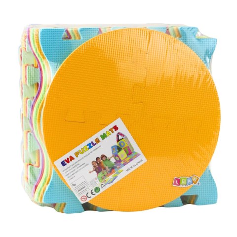 Miękkie Puzzle Mata Edukacyjna Pianka EVA Owoce Słodycze Kolorowa 16 el. LEAN Toys
