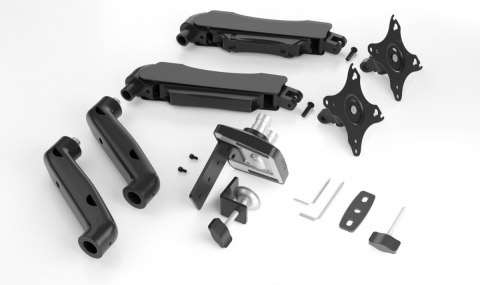 Uchwyt na dwa monitory IB-MS204-T Uchwyt na dwa monitory do 32 cali, 2-9 kg IcyBox