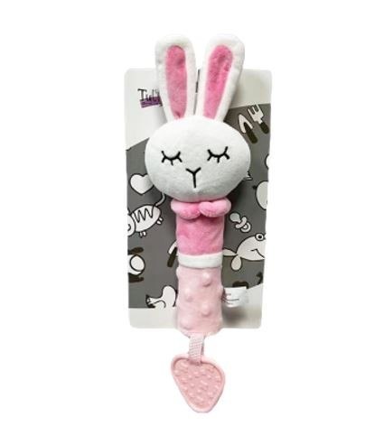 Zabawka z dźwiękiem - Króliczek 17 cm TULILO