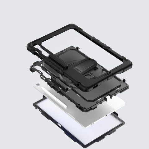 Etui pokrowiec na Samsung Galaxy Tab S10 FE+ Solid - czarne Tech-Protect