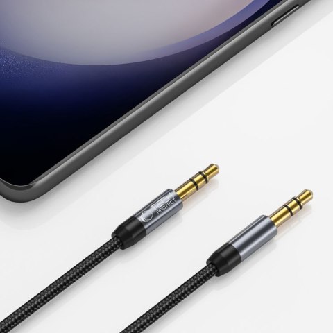 Kabel przewód audio AUX mini jack 3.5mm 1.5m - czarny Tech-Protect
