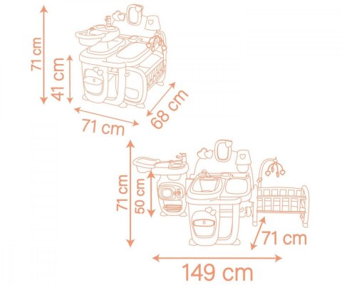 Kącik opiekunki Baby Nurse Smoby