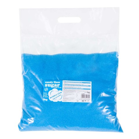 Kolorowy smakowy cukier do waty cukrowej niebieski o smaku gumy balonowej 5kg GSG24