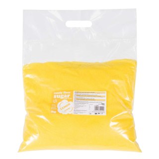 Kolorowy smakowy cukier do waty cukrowej żółty o smaku cytrynowym 5kg GSG24