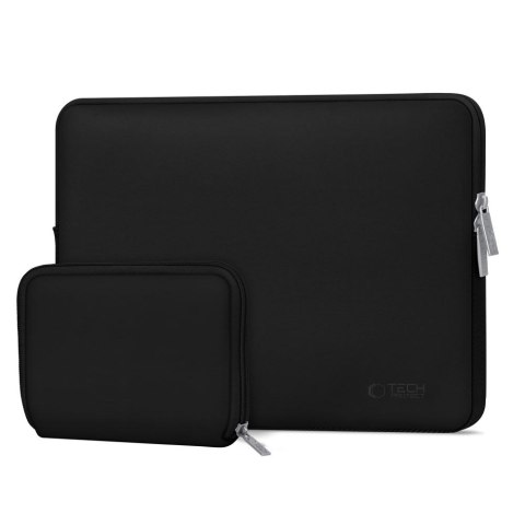 Torba etui pokrowiec na laptopa 13-14'' + etui na akcesoria - czarna Tech-Protect