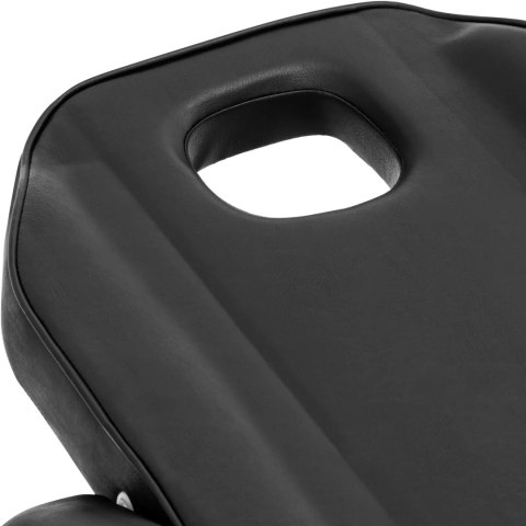 Fotel kosmetyczny do tatuażu masażu spa CAPUA - czarny Physa