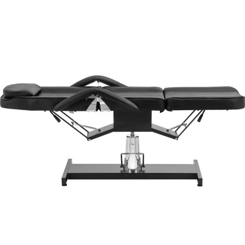 Fotel kosmetyczny do tatuażu masażu spa CAPUA - czarny Physa