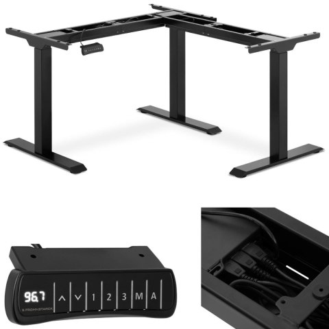 Stelaż rama biurka narożnego z elektryczną regulacją wysokości 69-118 cm KĄT PROSTY FROMMSTARCK
