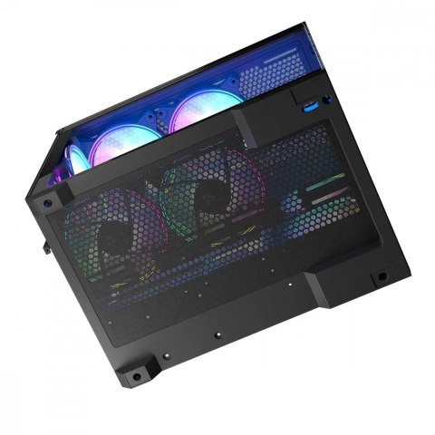 Obudowa komputerowa Volcano Panorama APEX ARGB 5F MIDI szara MODECOM