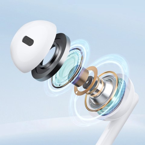 Słuchawki przewodowe douszne mini jack 3.5mm z pilotem sterowania białe JOYROOM