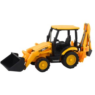 Koparka z Dwoma Łyżkami Ruchomy Pojazd Budowlany Żółta LEAN Toys