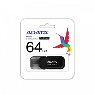Pendrive UV240 64GB USB 2.0 Czarny Adata