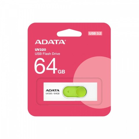 Pendrive UV320 64GB USB3.2 biało-zielony Adata