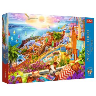 Puzzle - 1000 Premium Plus - Tea Time: Z wizytą na Santorini - Trefl 10842 Trefl Puzzle