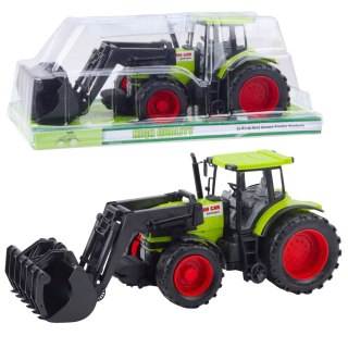Traktor Pojazd Rolniczy Farmerski Z Chwytakiem Zielony LEAN Toys