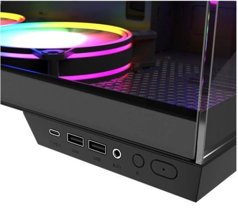 Obudowa komputerowa Volcano Panorama APEX ARGB 3F MIDI szara MODECOM