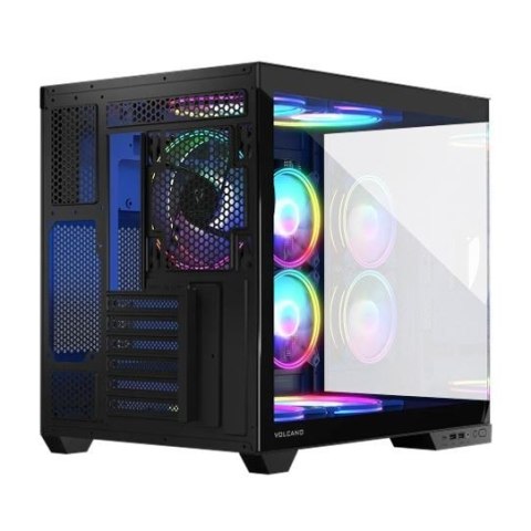 Obudowa komputerowa Volcano Panorama APEX ARGB 3F MIDI szara MODECOM