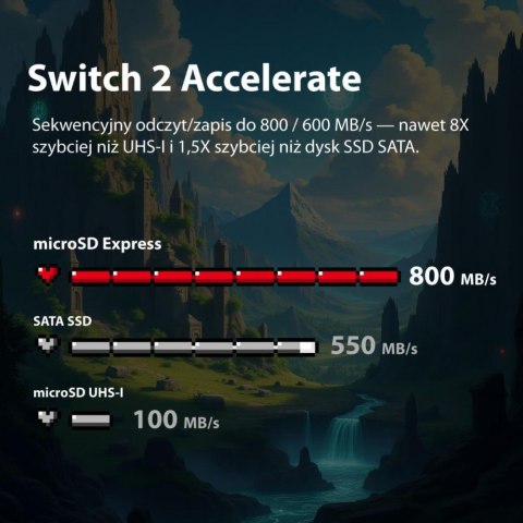 Karta microSDXC 256GB Express 800/600MB/s Nintendo Switch 2 Patriot