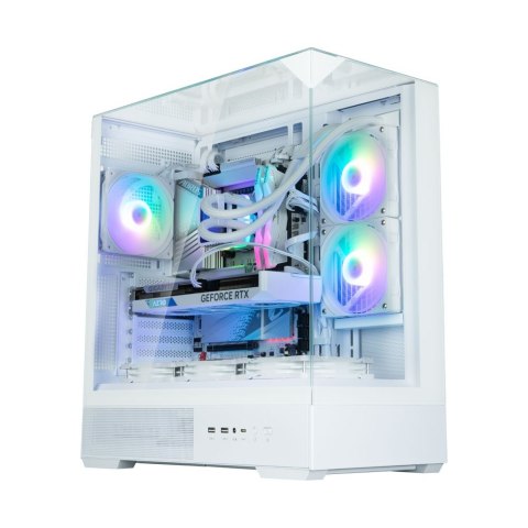 Obudowa P40 Prism Mid-Tower szkło hartowane biała Zalman
