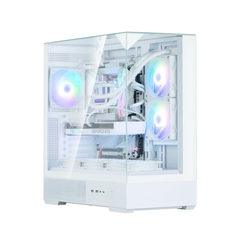 Obudowa P40 Prism Mid-Tower szkło hartowane biała Zalman