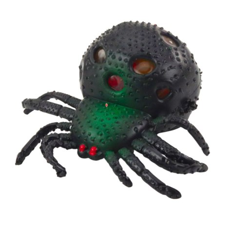 Pająk Gniotek Antystresowy Sensoryczny Z Kulkami Żelowymi Czarny LEAN TOYS