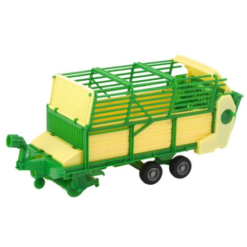 Traktor Rolniczy Farmerski Z Zielono-Żółtą Przyczepą Czerwony 50cm LEAN Toys