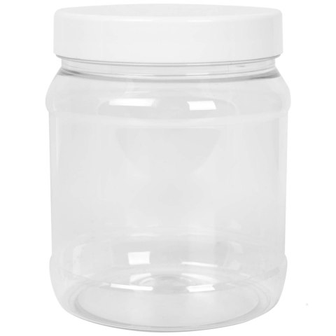 Słoik okrągły z pokrywką gwint 100/400 transparentny 1000ml GSG24