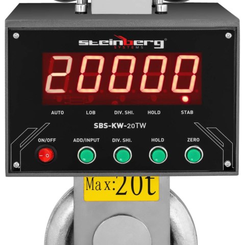 Waga hakowa podwieszana magazynowa z pilotem LED do 20000 kg Steinberg Systems