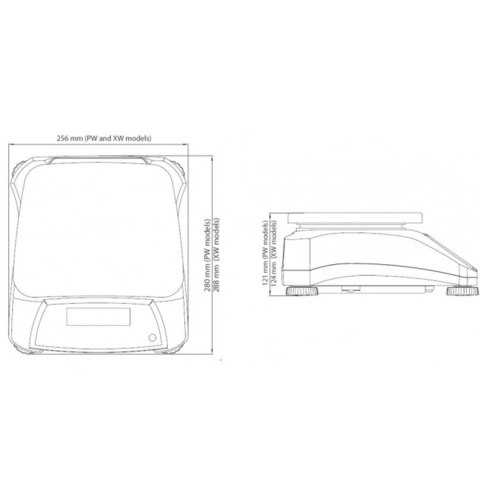 Waga kuchenna kontrolna wodoodporna IP68 VALOR 2000 30kg / 5kg - OHAUS V22PWE30T OHAUS