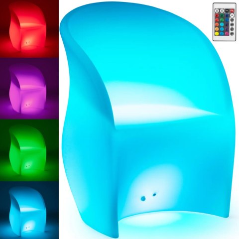 Fotel klubowy barowy podświetlany LED 80 x 60 cm Royal Catering