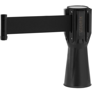 Kaseta z taśmą odgradzającą ostrzegawczą nakładka na słupek pachołek 2 m czarna Ulsonix