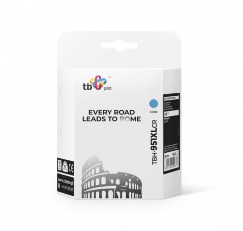 Tusz do HP OJ Pro 8100 TBH-951XLCR CY ref. TB Print