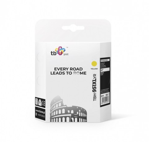 Tusz do HP OJ Pro 8100 żółty refabrykowany TBH-951XLYR TB Print