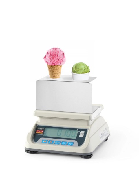 Waga do odmierzania porcji lodów z legalizacją M RS232 LCD 20 g - 6 kg / 2g TEM