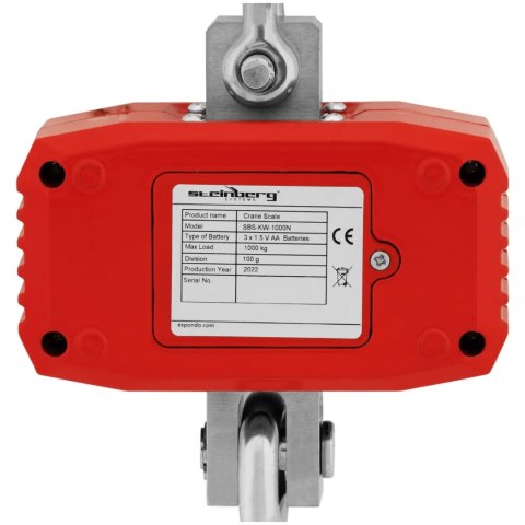 Waga hakowa podwieszana magazynowa LCD 1000 kg / 100 g Steinberg Systems