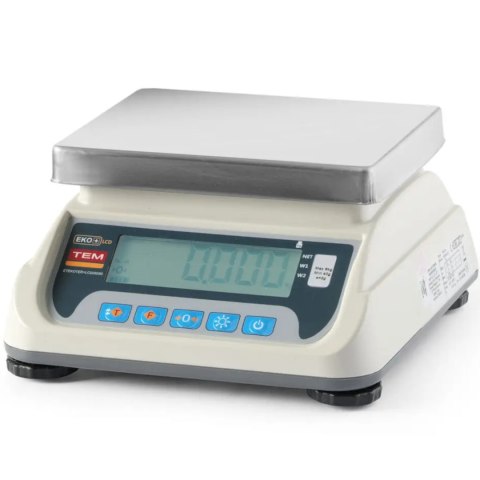 Waga handlowa kuchenna z legalizacją M LCD RS232 ECO+ 15 kg / 5 g TEM