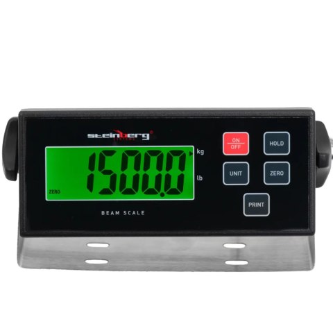 Waga płozowa belkowa paletowa LCD 1500 / 0.5 kg 121 x 84 cm Steinberg Systems