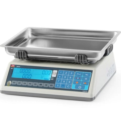 Waga sklepowa pocztowa z legalizacją M głęboką szalką 30 kg 225x295 mm TEM