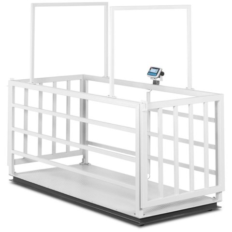 Waga weterynaryjna platformowa inwentarska z klatką dla zwierząt 3000/1 kg 110x240 cm LCD TEM