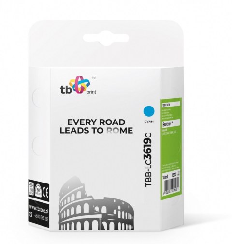 Tusz do Brother MFC-J2330DW CY TBB-LC3619C 100% nowy TB Print