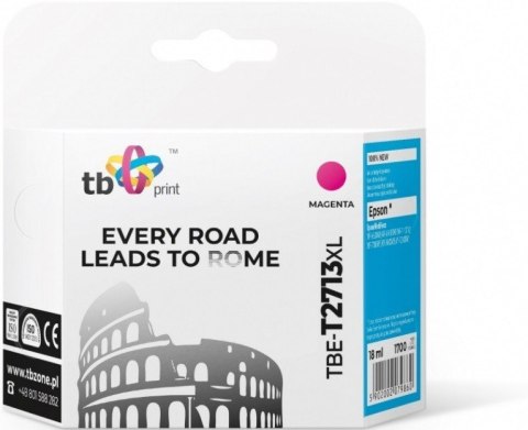 Tusz do Epson WF-3620 TBE-T2713XL magenta 100% nowy TB Print