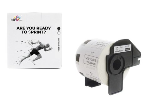 Etykiety TBEB-DK11209 Brother Czarny na Białym 62x29mm800szt TB Print